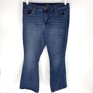 d.jeans Bootcut High Rise Jeans No Distressing Blue Size 14